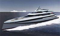 Transcendence, the world's first Zero Carbon Megayacht with a Top Speed of 25 knots