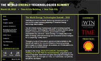 The World Energy Technologies Summit - 2010