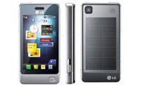 POP - LG mobile touchscreen phone powered by solar energy