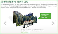 New Sony eco Website