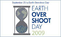 Earth Overshoot Day - 25 September 2009